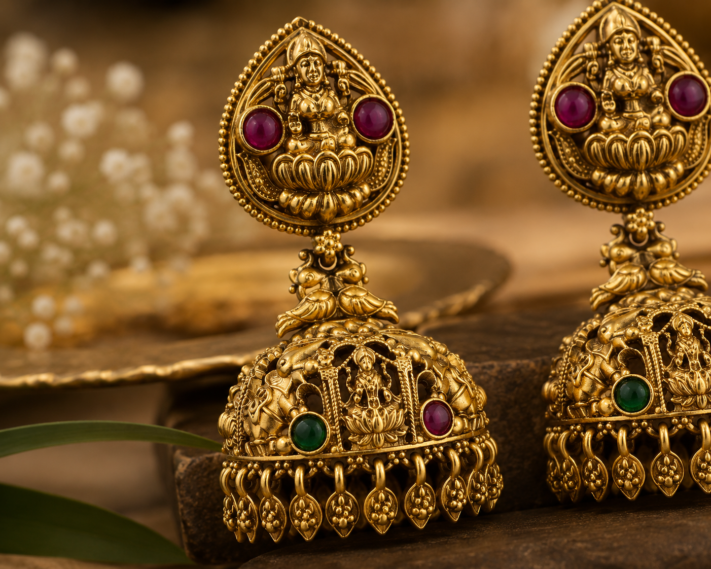 Lakshmi Heritage Temple Jhumka Earrings