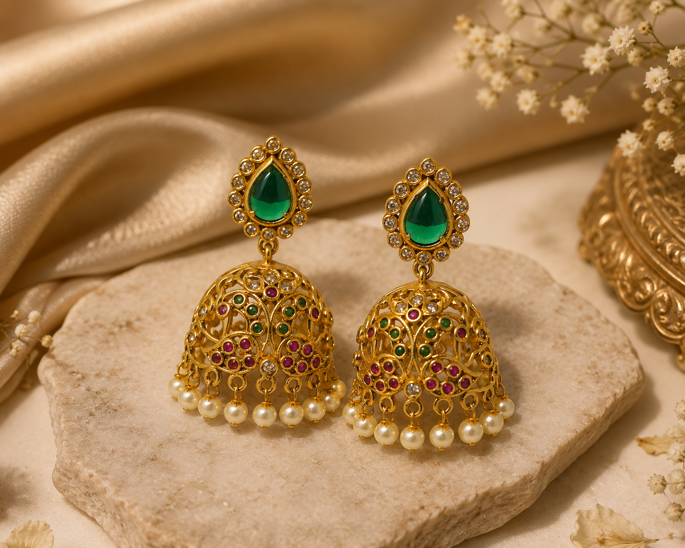 Mayil Valli Heritage Jhumkas