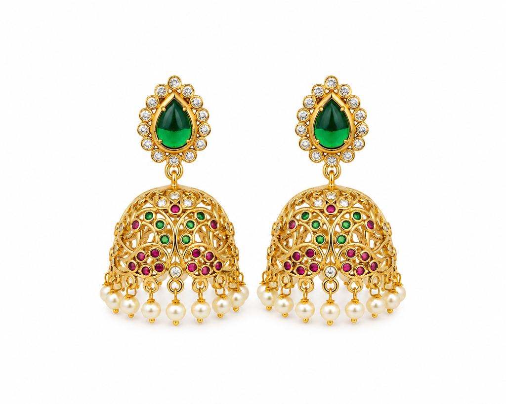 Mayil Valli Heritage Jhumkas