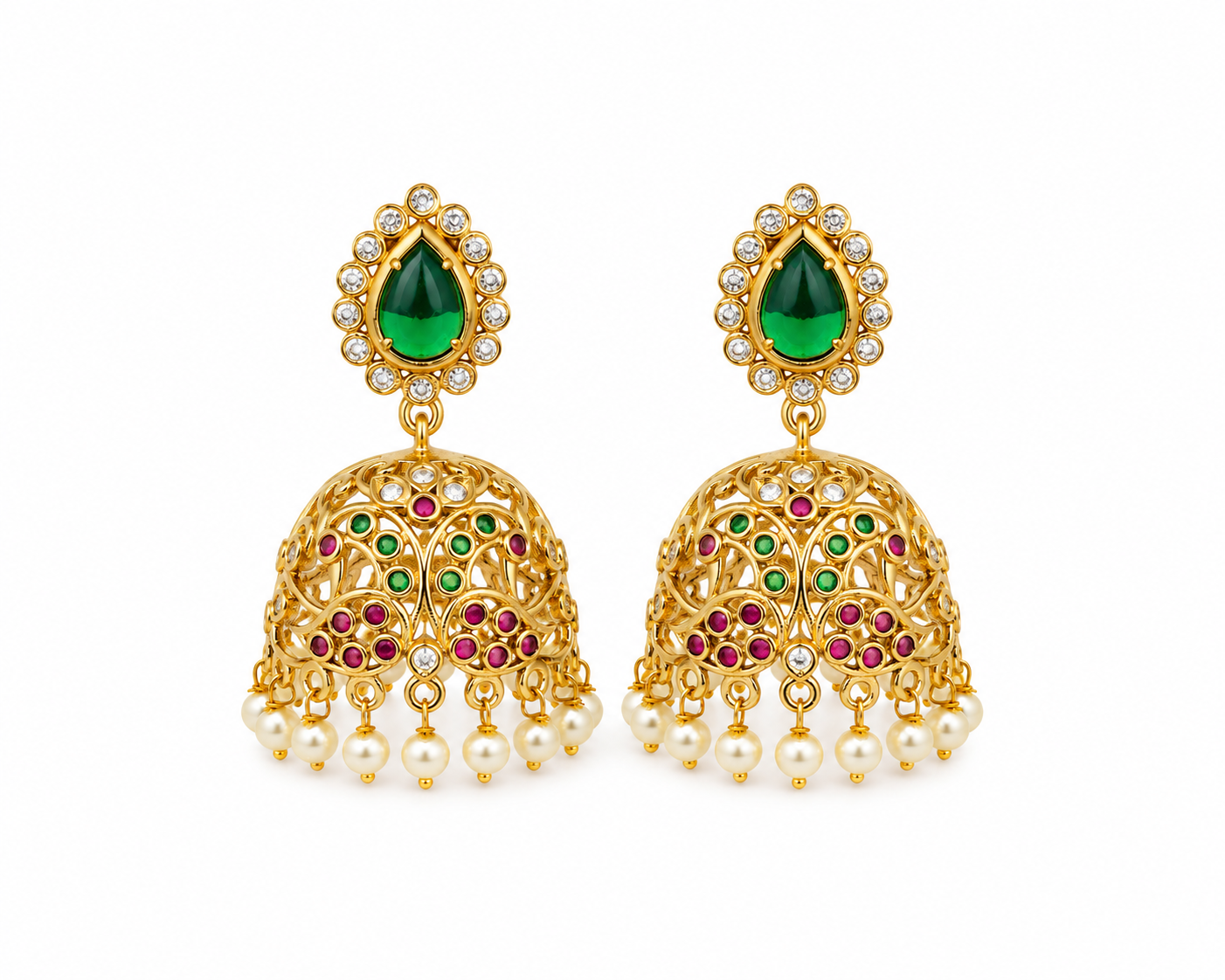 Mayil Valli Heritage Jhumkas